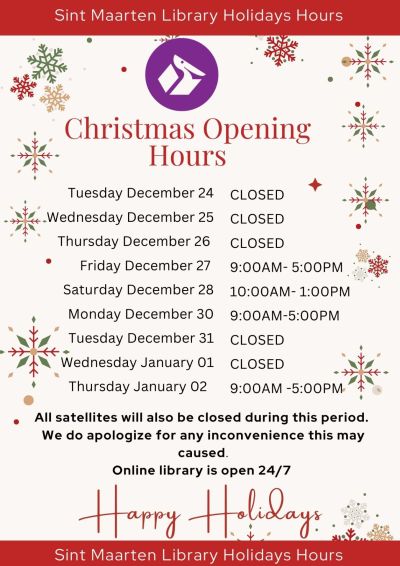 Holiday Opening Hours